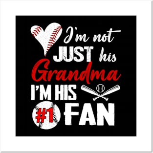 Baseball I'm Not Just His Grandma I'm His Fan Posters and Art